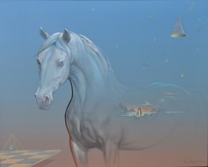 Majestic horse VII. Óleo sobre lienzo, 81 x 100 cm. 2014
